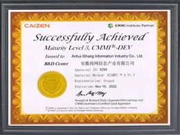 CMMI 3 认定证书