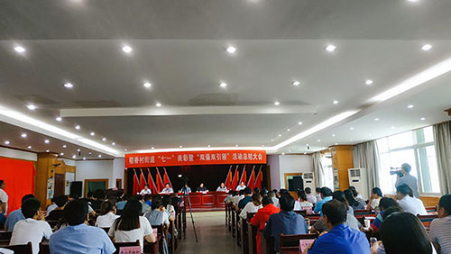 会议主要分为两大块内容：一是对“双强双引领”活动开展情况进行阶段性总结及经验交�