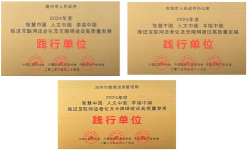 同时，商网用户亳州市人民政府、宣城市人民政府、池州市数据资源管理局等多家单位，荣获了“推进互联网适老化及无障碍环境建…